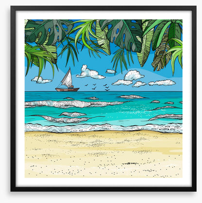 Watching the sailboat