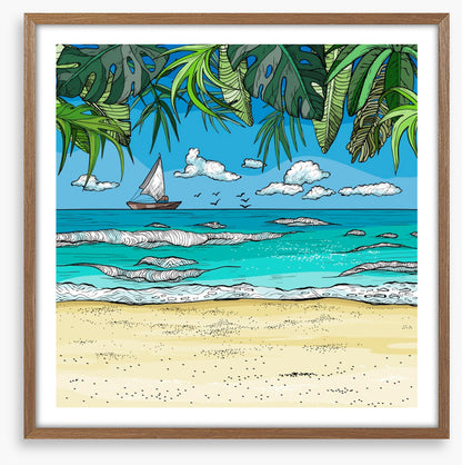 Watching the sailboat