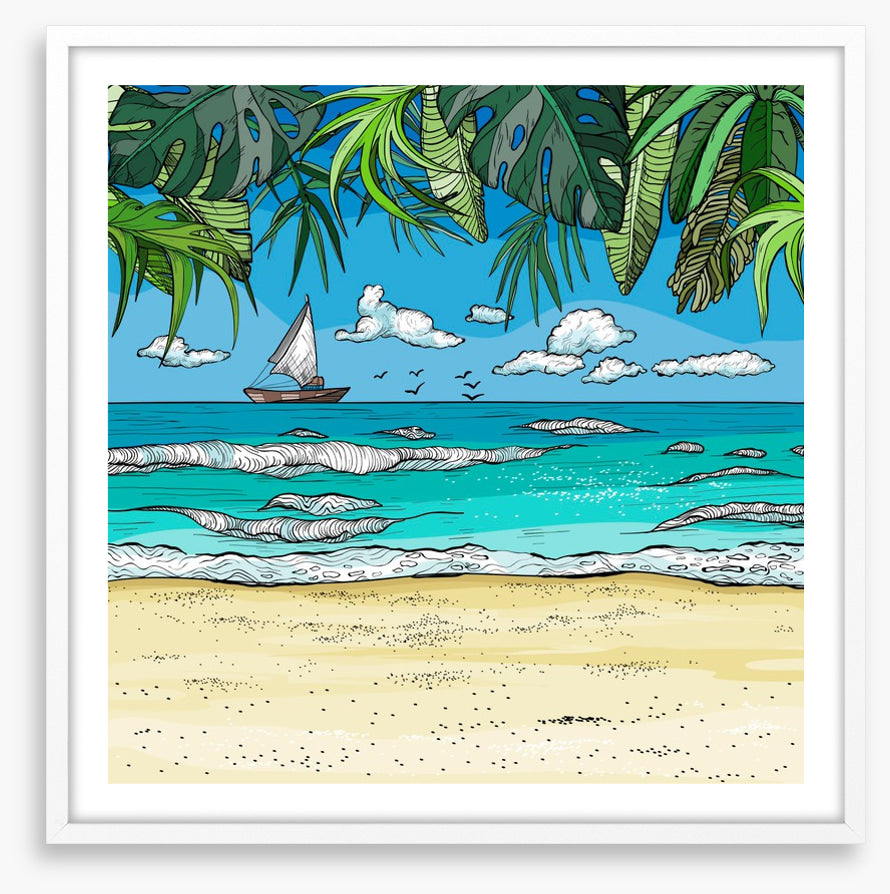 Watching the sailboat