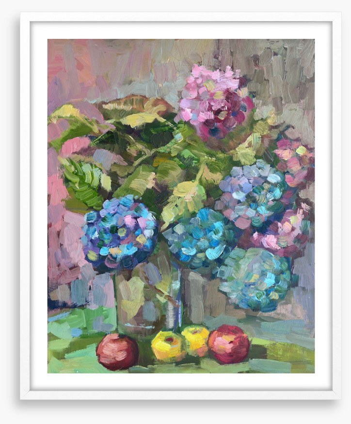 Hydrangea and fruit