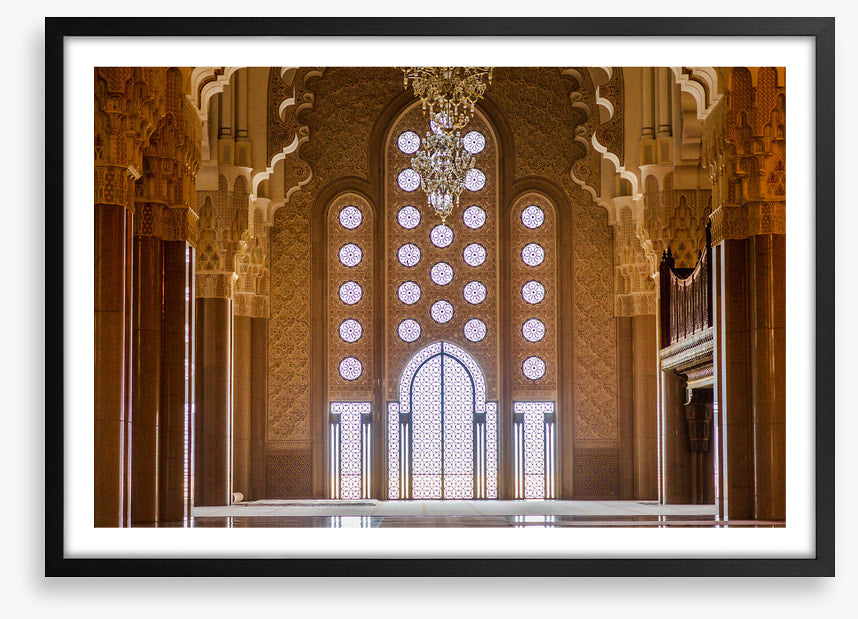 Inside the prayer hall