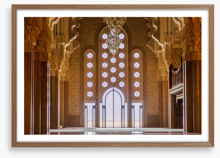 Inside the prayer hall