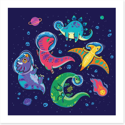 Dinosaurs in space