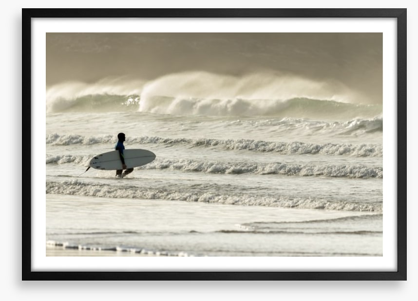 Into the surf