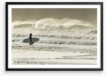 Into the surf