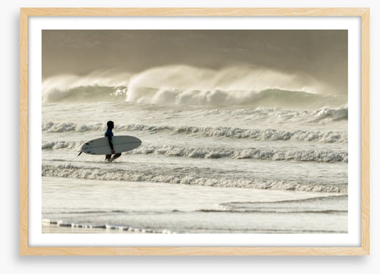 Into the surf