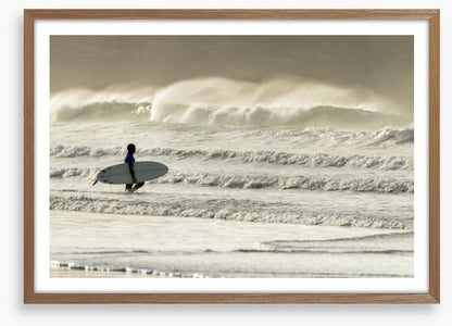 Into the surf