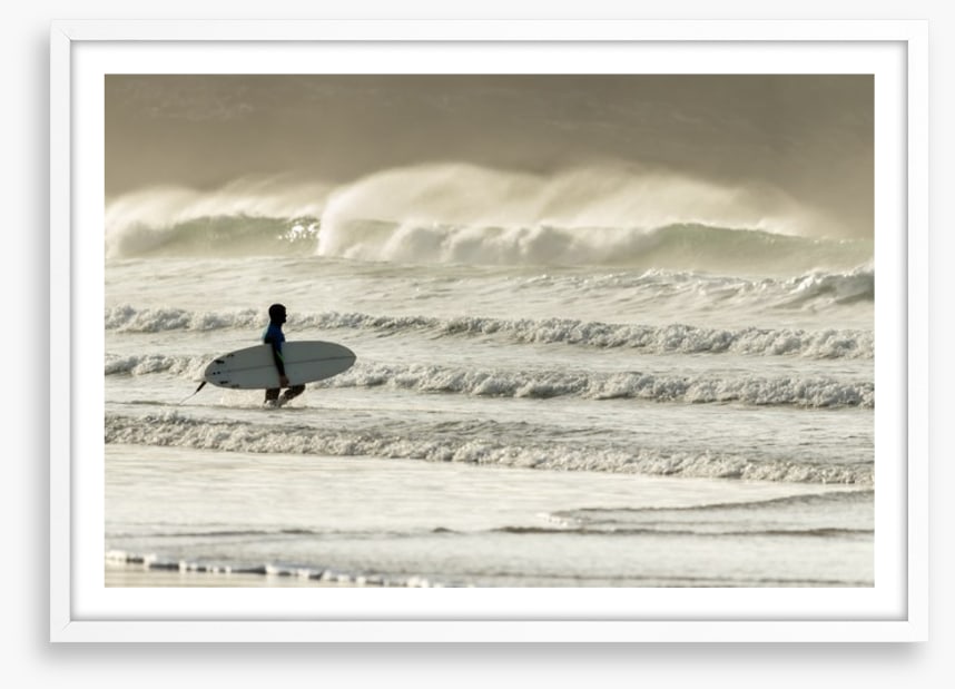 Into the surf