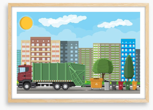 The recycling truck