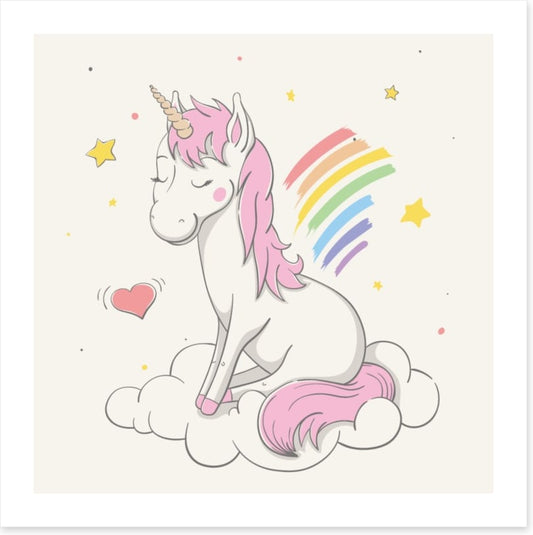 Unicorn makes rainbows
