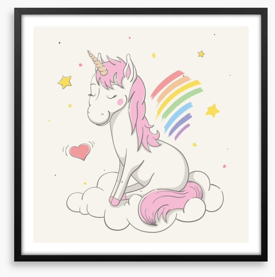 Unicorn makes rainbows