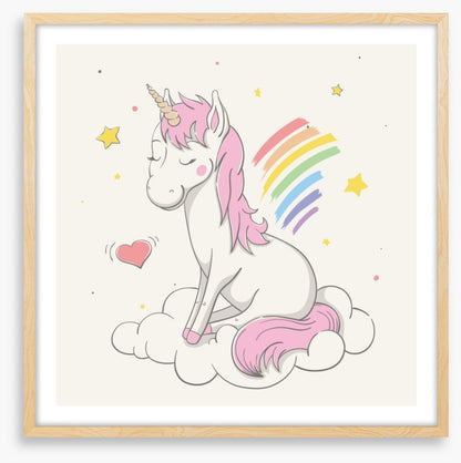 Unicorn makes rainbows