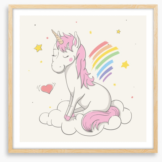 Unicorn makes rainbows