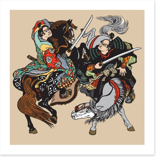 Horseback samurai