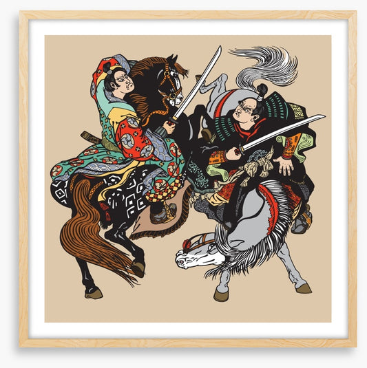 Horseback samurai