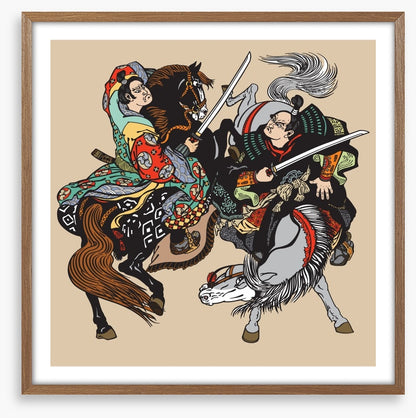 Horseback samurai