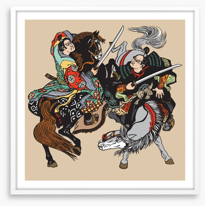 Horseback samurai