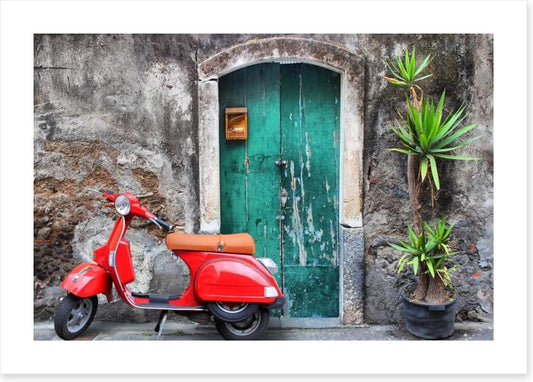 Vespa at the door
