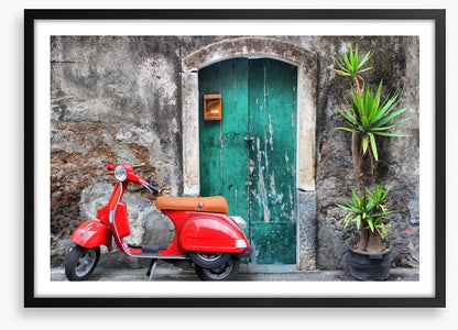 Vespa at the door