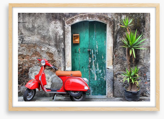 Vespa at the door