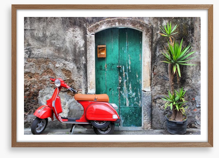 Vespa at the door