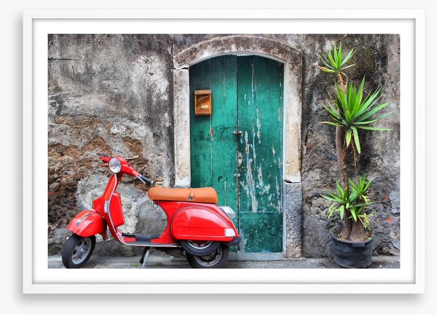 Vespa at the door
