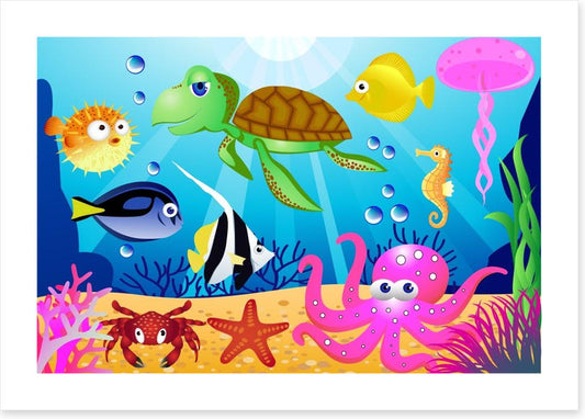 At the bottom of the sea