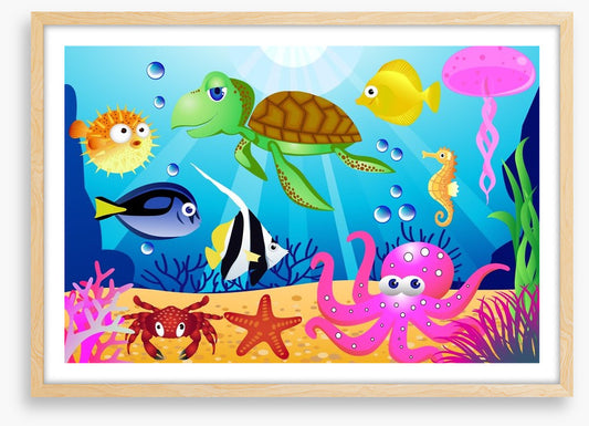 At the bottom of the sea