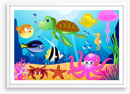 At the bottom of the sea