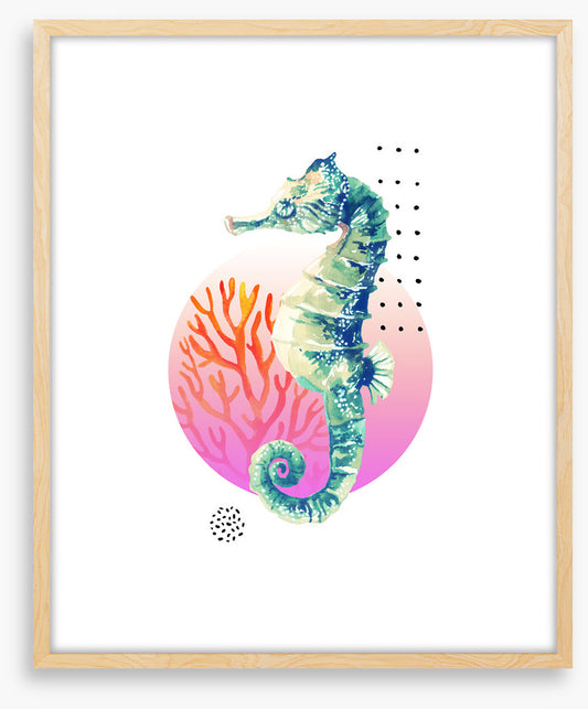 Setting sun seahorse