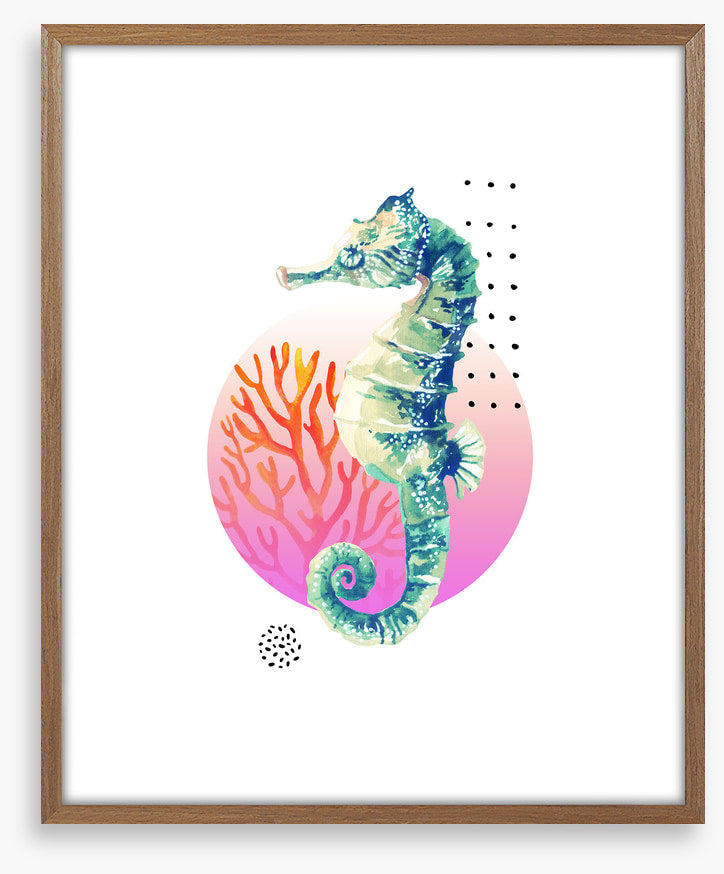 Setting sun seahorse