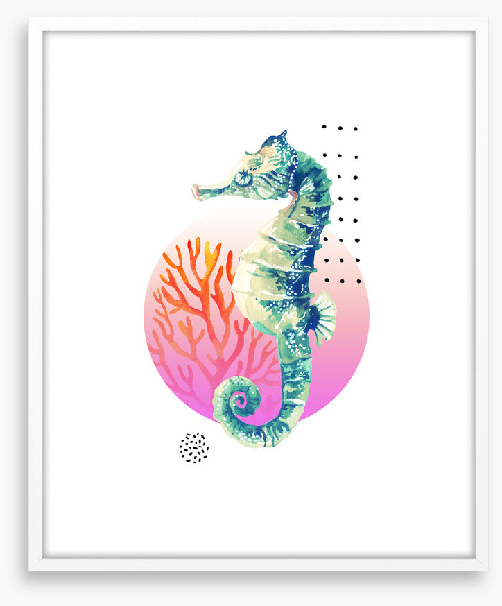 Setting sun seahorse