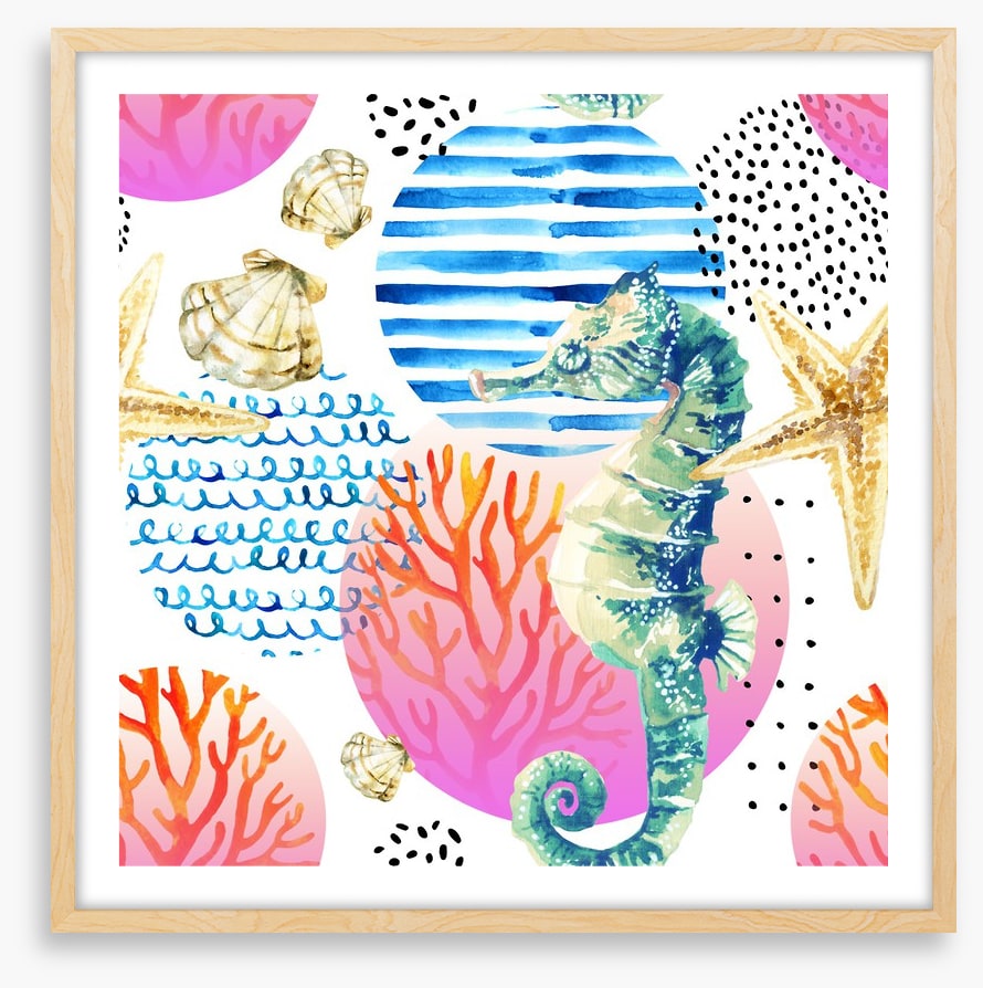 Summertime seahorse
