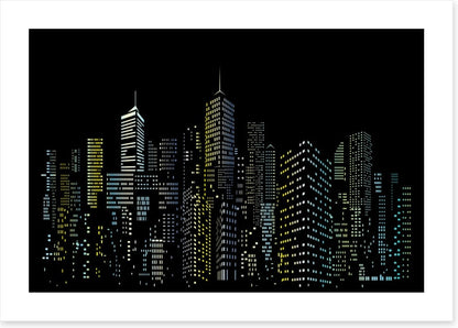 New York night lights