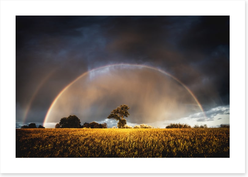 Rainbow in the storm