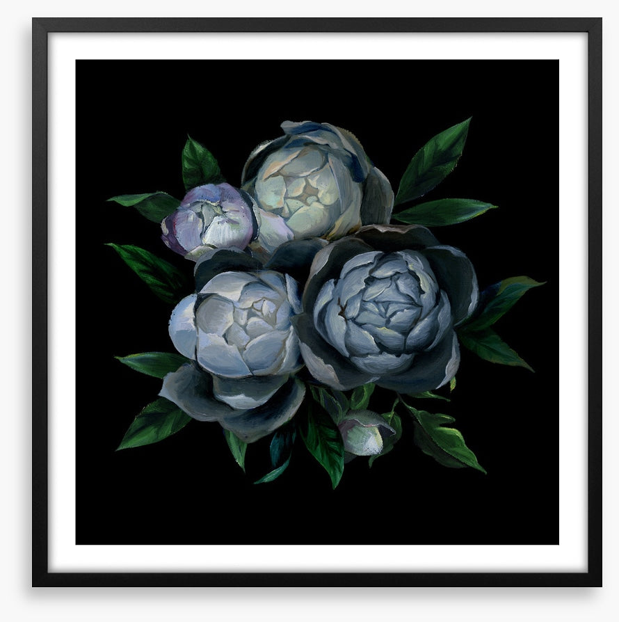 Bouquet of blue peonies