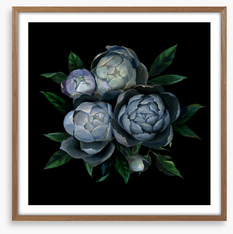 Bouquet of blue peonies