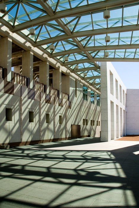 Parliament House shadows