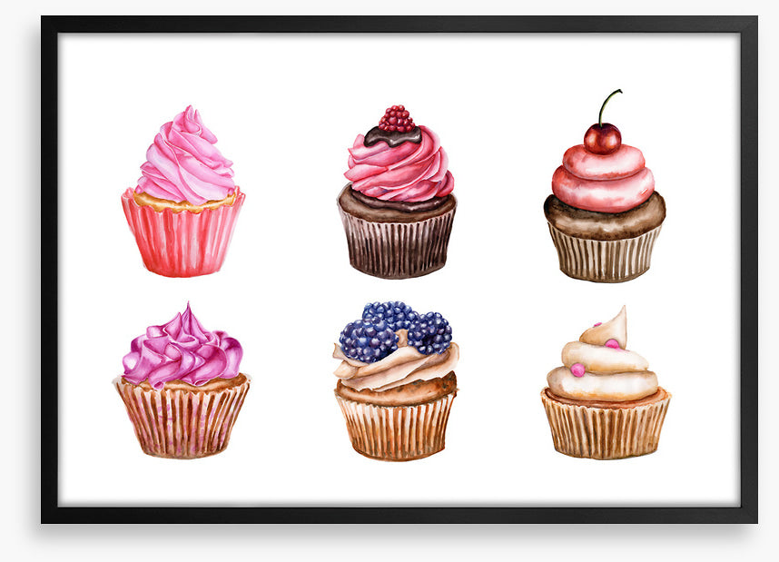 Berry cherry cupcakes