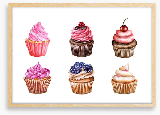 Berry cherry cupcakes