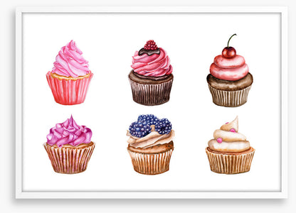 Berry cherry cupcakes