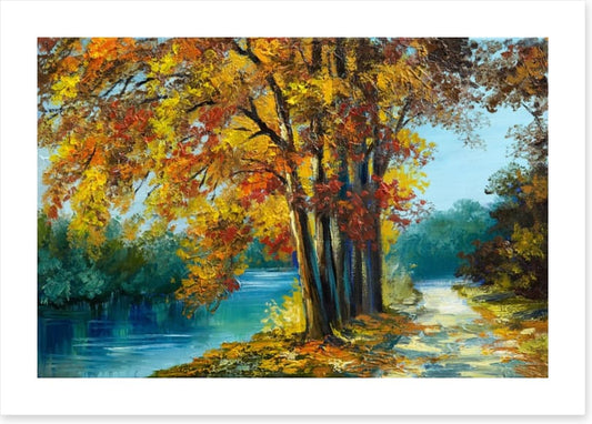 Autumn river walk