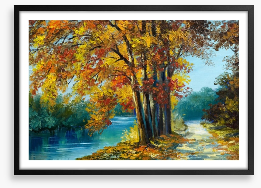 Autumn river walk