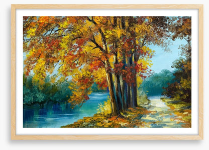 Autumn river walk