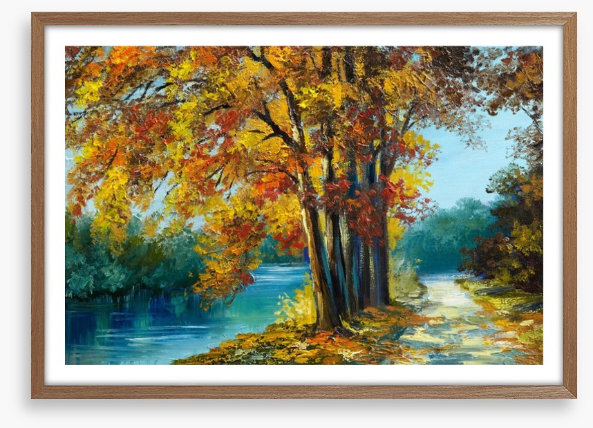 Autumn river walk