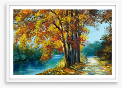 Autumn river walk