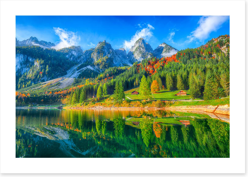 Gosausee lake reflections