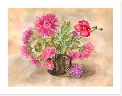 Black mug asters