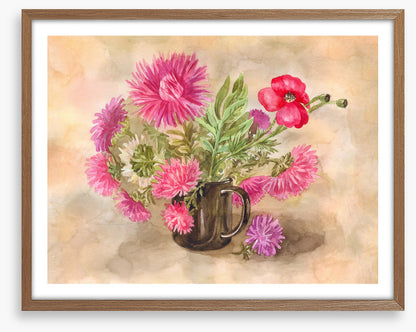 Black mug asters