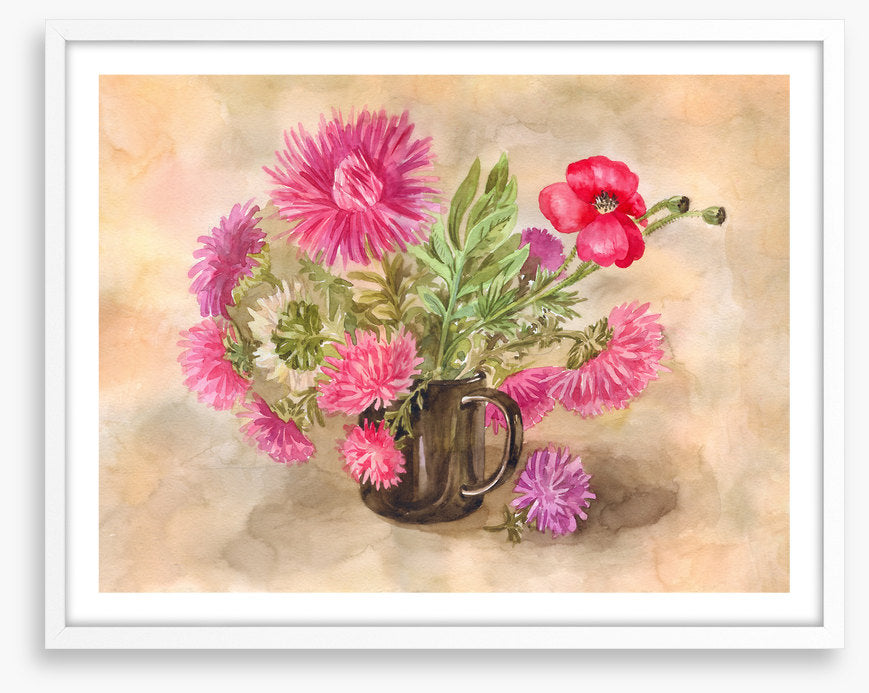 Black mug asters